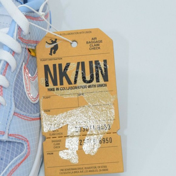 Nike Dunk Low x Union Passport Pack Argon Size 7 DJ9649-400 - Picture 3 of 10